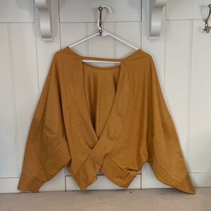 Long sleeve backless top